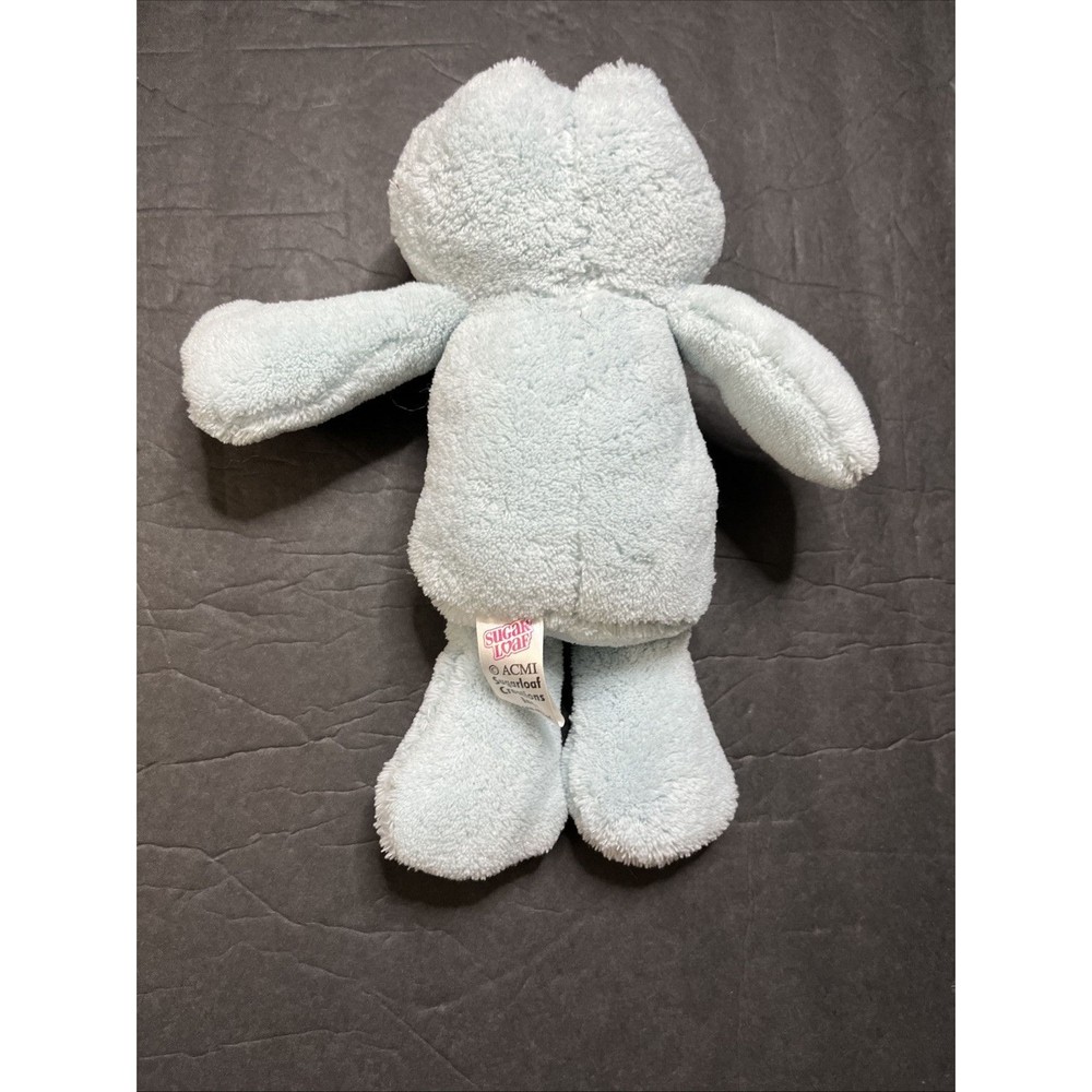 Sugar Loaf Light Blue Frog Plush With Pink Bow Stuffed Animal Lovey Toy - Picture 6 of 10
